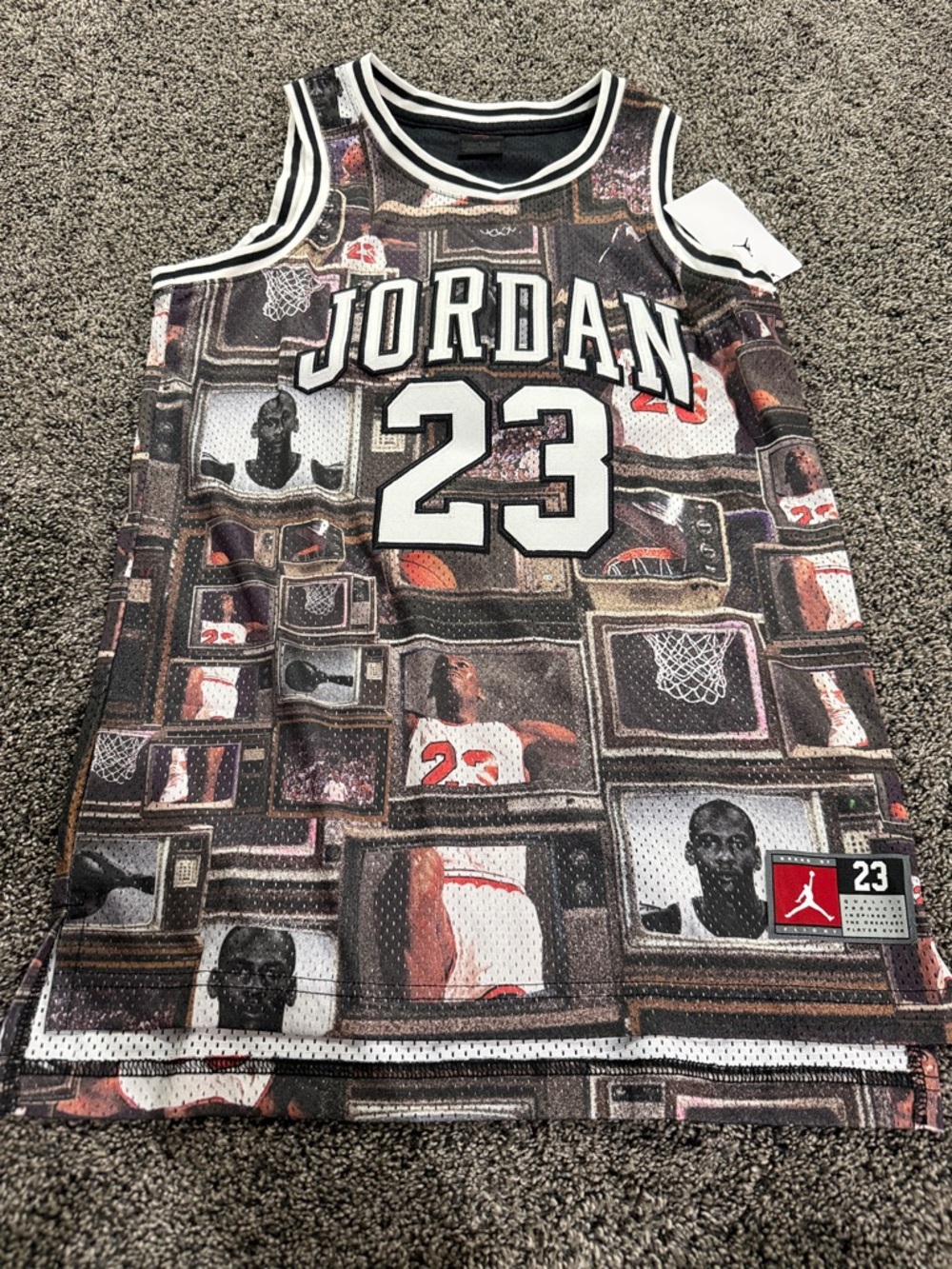 Jordan kids printed Graphic 23 Basketball Jersey NWT
